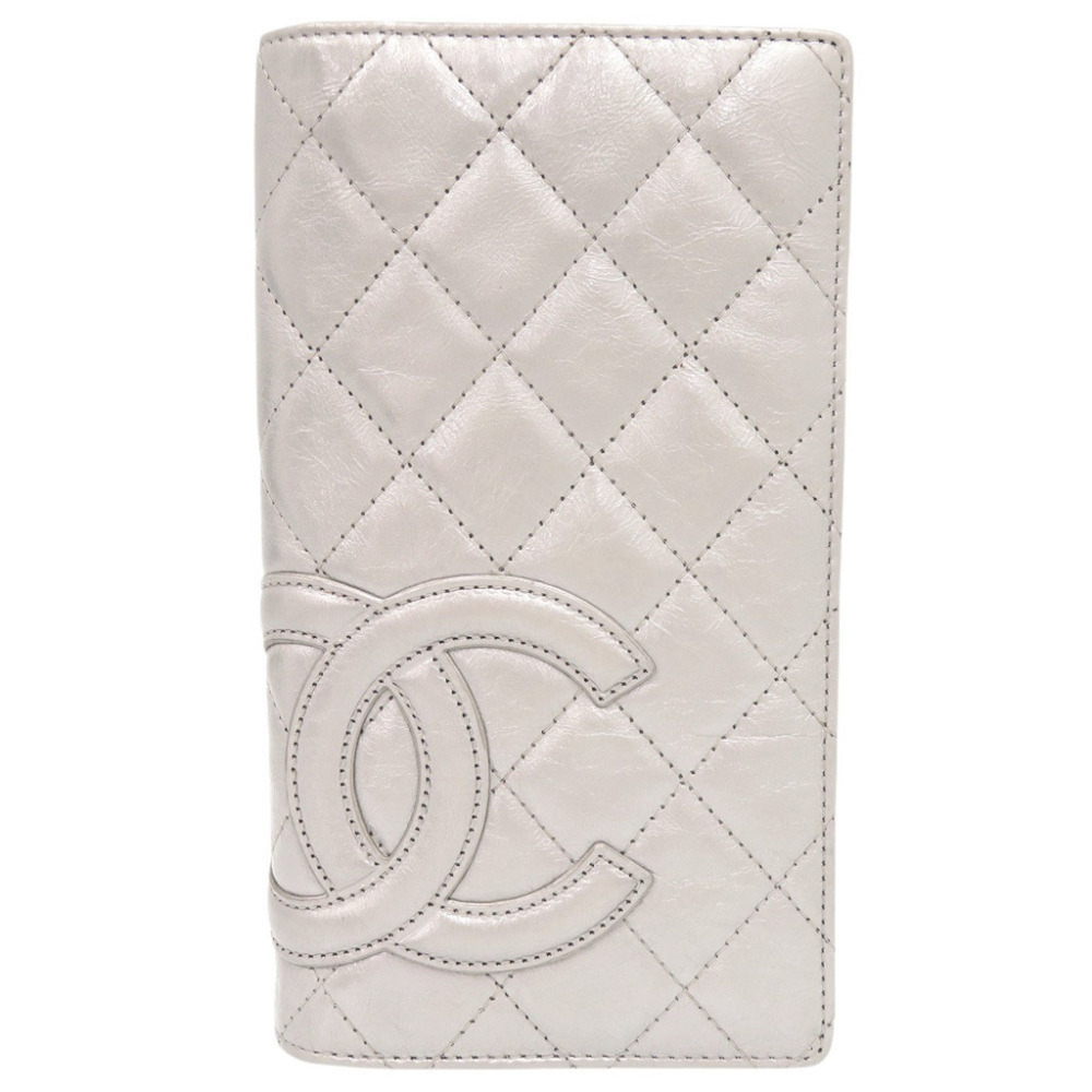 Chanel Coco Mark Cambon Line Leather Silver Hardware Serial Number 12 Long Wa...
